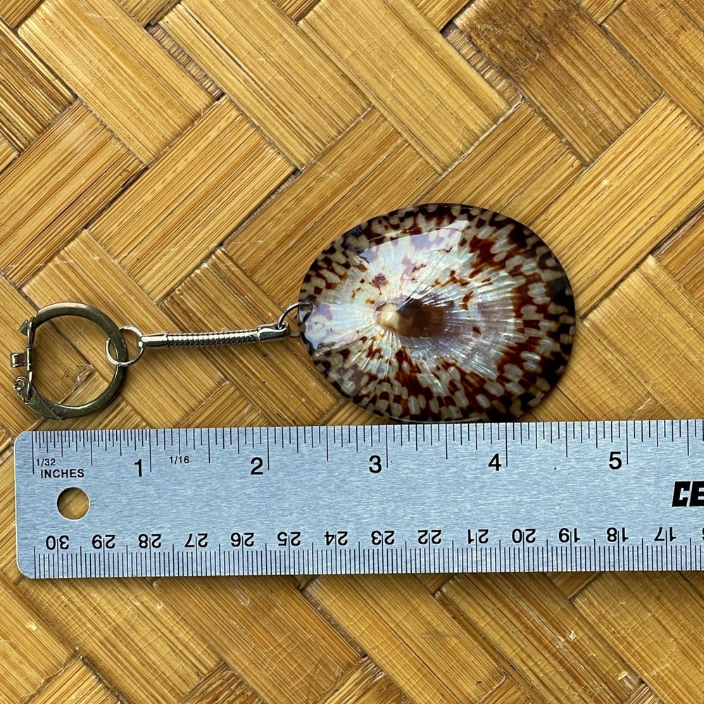 Beautiful shell purse charm/keychain, vintage - Picture 6 of 7